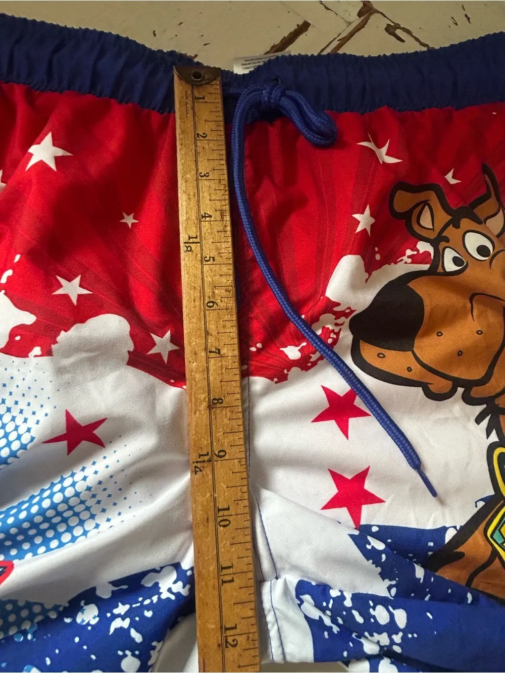 Scooby-Doo Swim Trunks Adult Mens Beach Shorts w Mesh Lining, Size 2XL, 2 Pocket